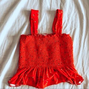 Urban Outfitters Red Crop Top Tank Medium